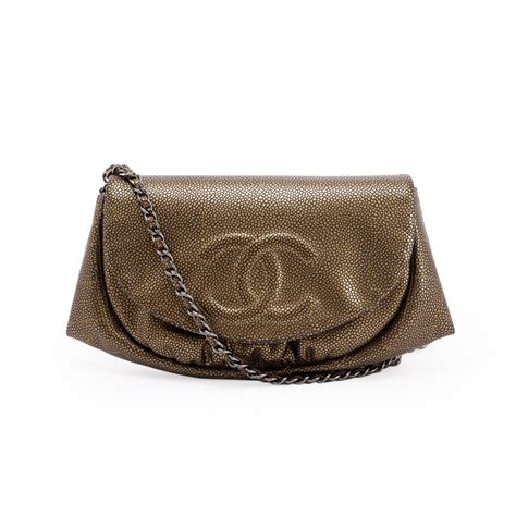 chanel half moon wallet on chain